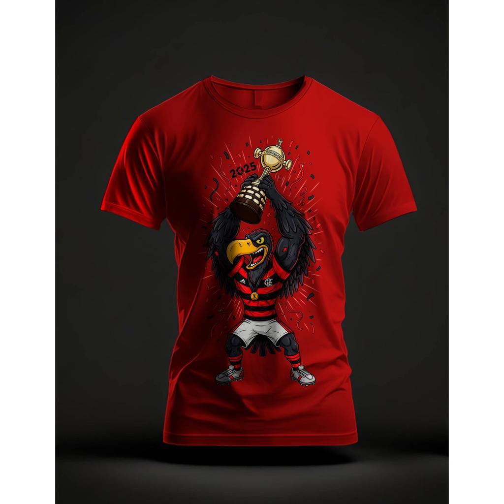 Camiseta premium time de futebol urubu rubronegro  mengao torcida personalizada