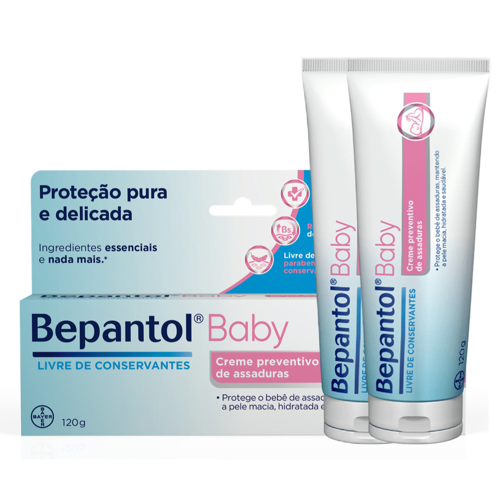 Creme Preventivo De Assaduras Bepantol Baby 120g KIT C/2 UN
