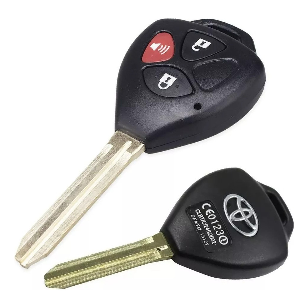 Chave Convencional Toyota Hilux Sw4 Corolla Modelo 3 Botões