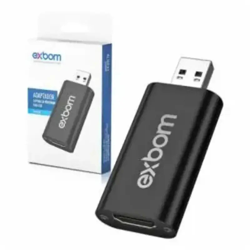 PLACA DE CAPTURA HDMI PARA USB 2.0 HD1080 4K EXBOM CV-U2C70