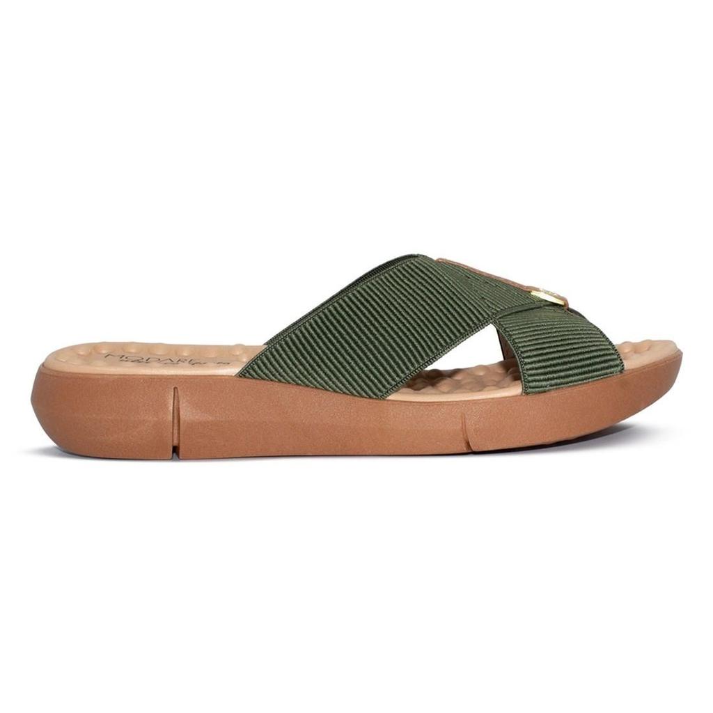 Tamanco Modare Feminino Elástico Canelado/Napa Sense Flex 7142.101