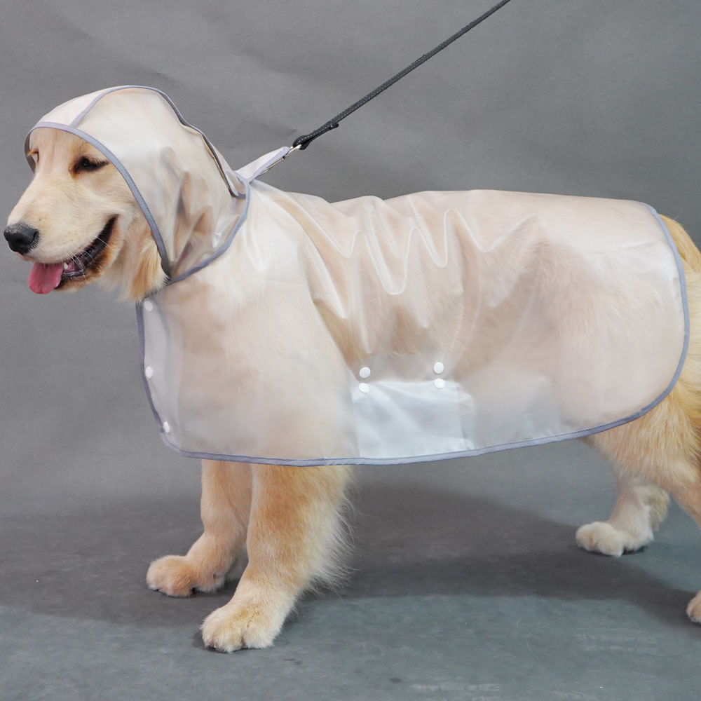 Capa de chuva para cachorro de estimação, capa de chuva para cachorro grande, Golden Retriever, roupas para cães grandes