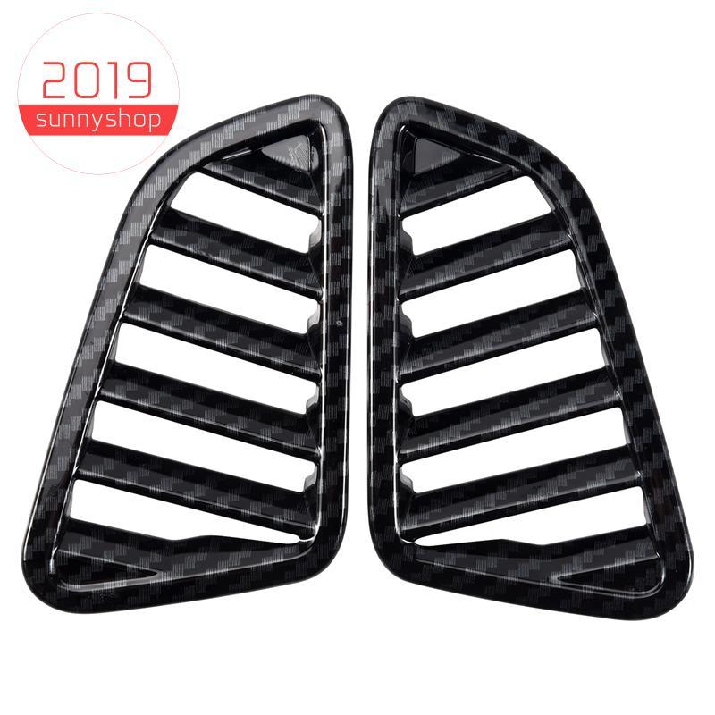[Bestseller S] Para Navara NP300 2016-2019 Carro Carbono Ar Condicionado Saída Ventilação Quadro Capa Guarnição Adesivo 