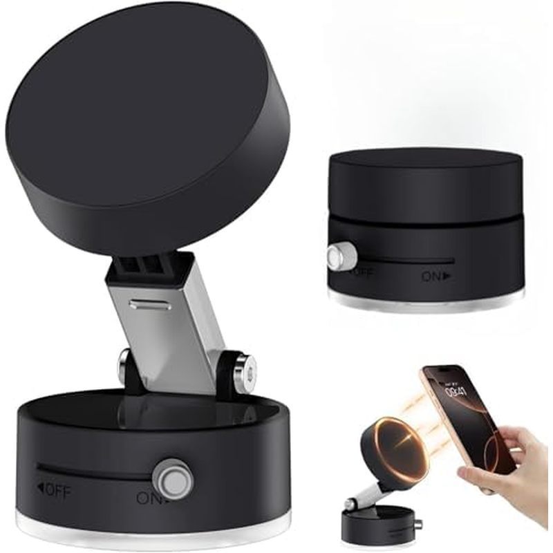 Suporte De Telefone Para Carro Atualizado 2025 , Magnético De Sucção A Vácuo Smartphone iPhone 16 15 14 13 12 Pro Max , 