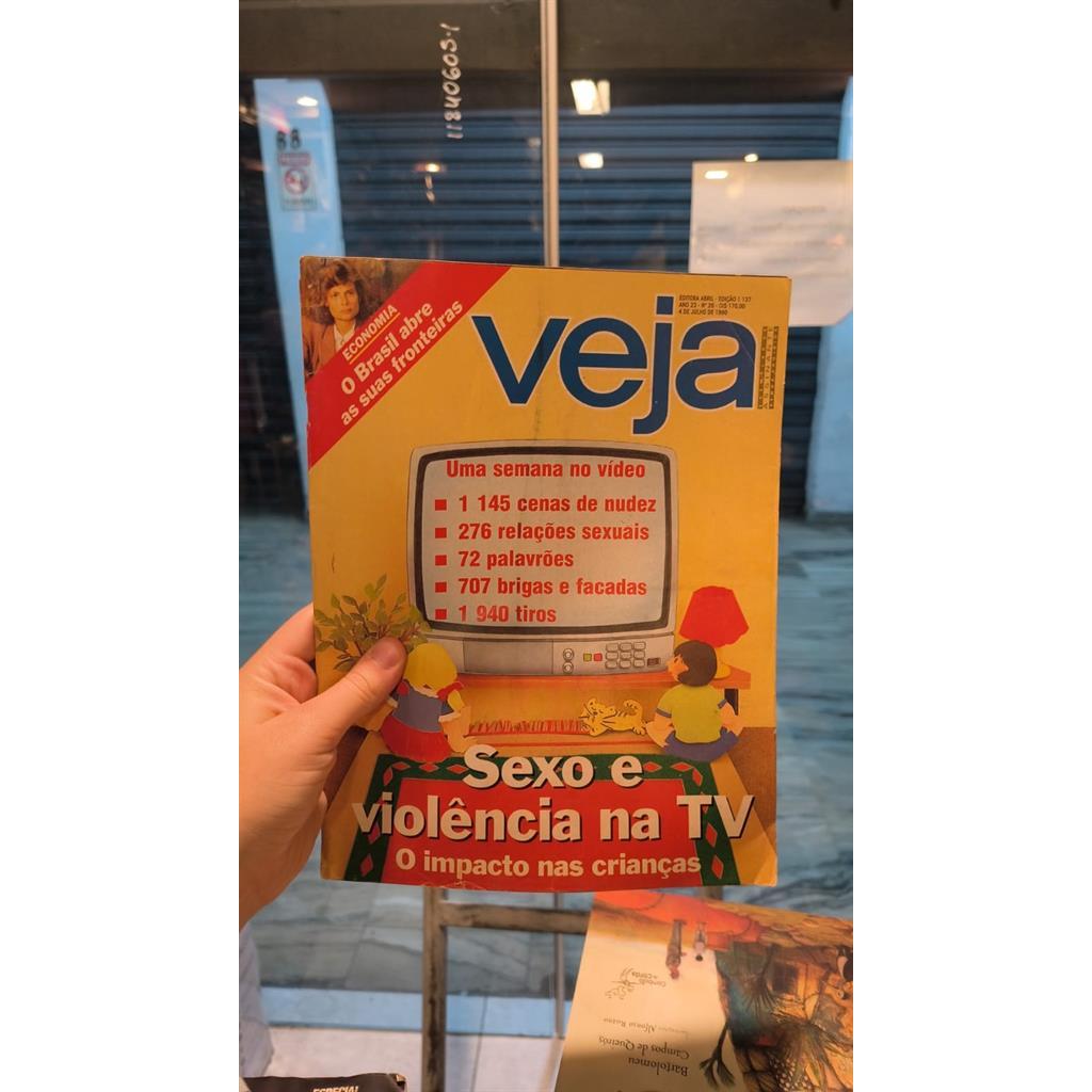 Revista Veja - Sexo e Violência na TV - N 1137 1990 autor Revista