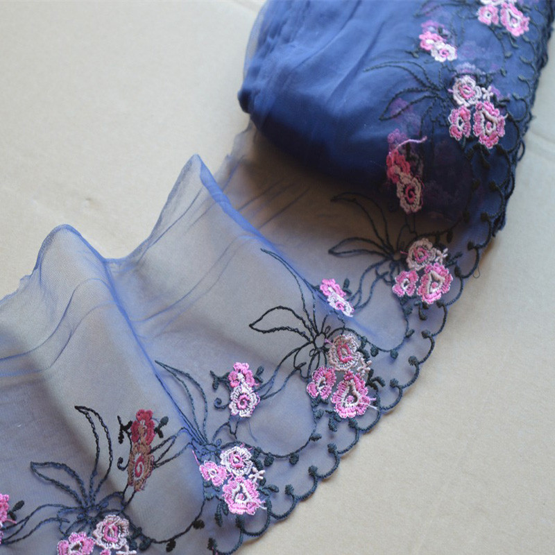 Rosa bordado flor antigo traje vestido de casamento traje guarnição acessórios espinho renda guarnição sofá cortina deco