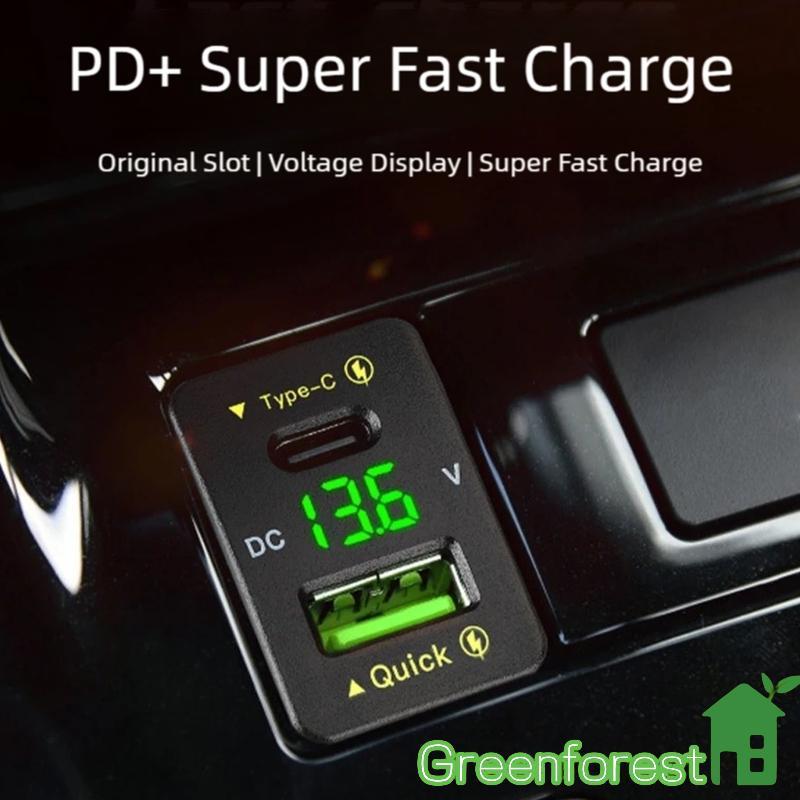 greenfor Acessórios Automotivos Para Carregamento USB Tipo C 2009-2019