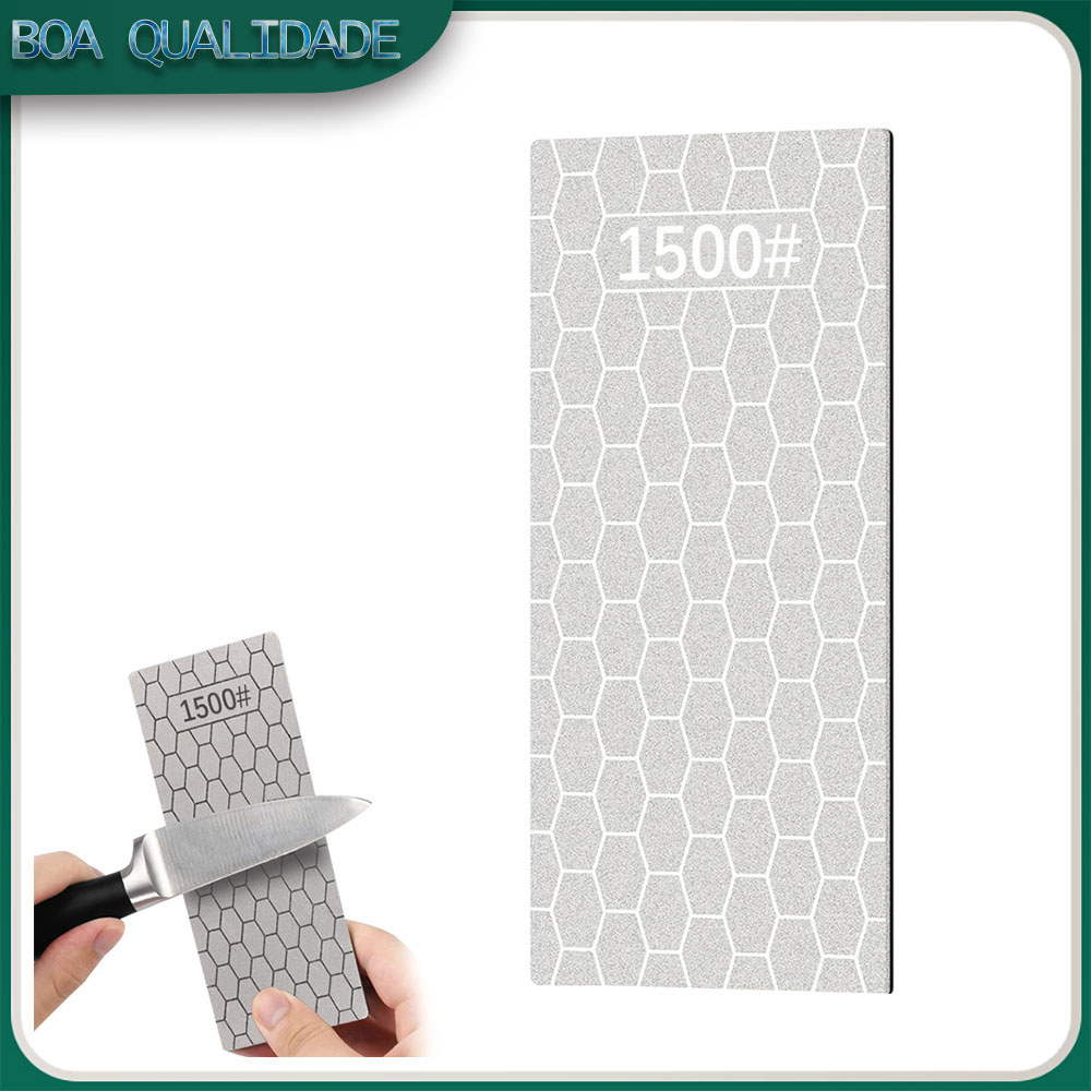 1500# Pedra de afiar em forma de favo de mel com revestimento de diamante tábua de afiar com base antiderrapante esponja