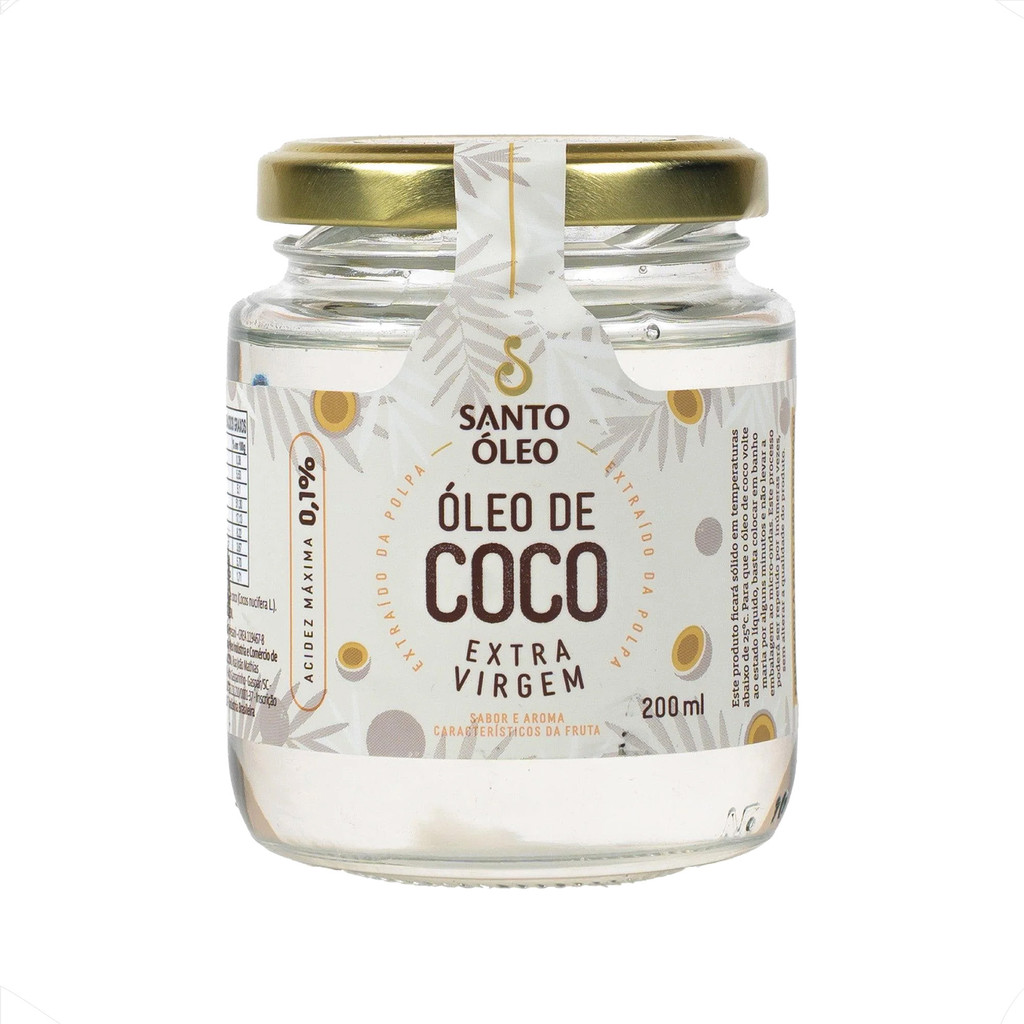 OLEO DE COCO EXTRAVIRGEM DE POLPA 200ML