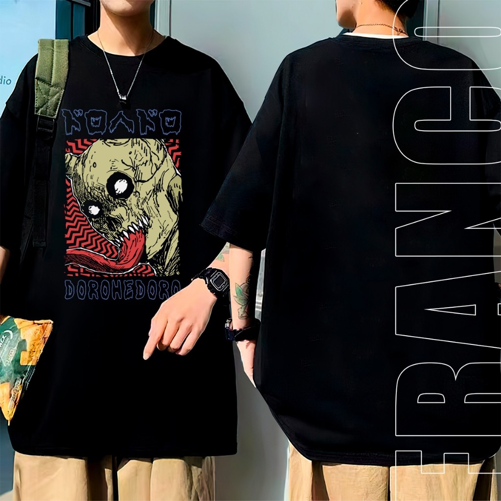 Camiseta  Anime Dorohedoro Unissex Manga Personagens 100% Algodão Masculino Faminino Estampada Slim Várias Cores