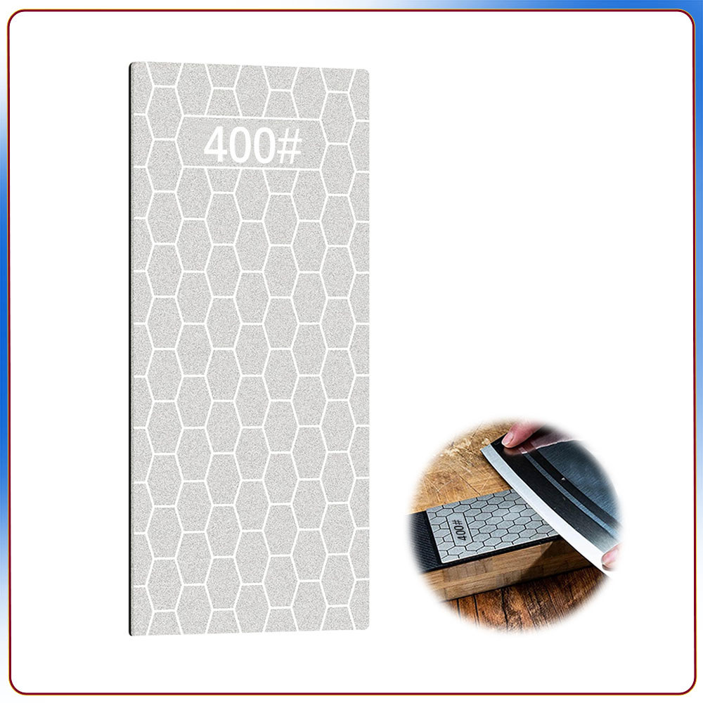 400 Pedra de afiar para cozinha tábua de afiar com diamante afiador de facas em forma de favo mel base antiderrapante