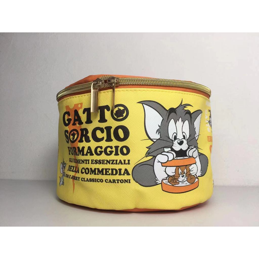 2 frete grátis comércio exterior pedido diário dos desenhos animados saco cosmético impresso grande capacidade saco de h