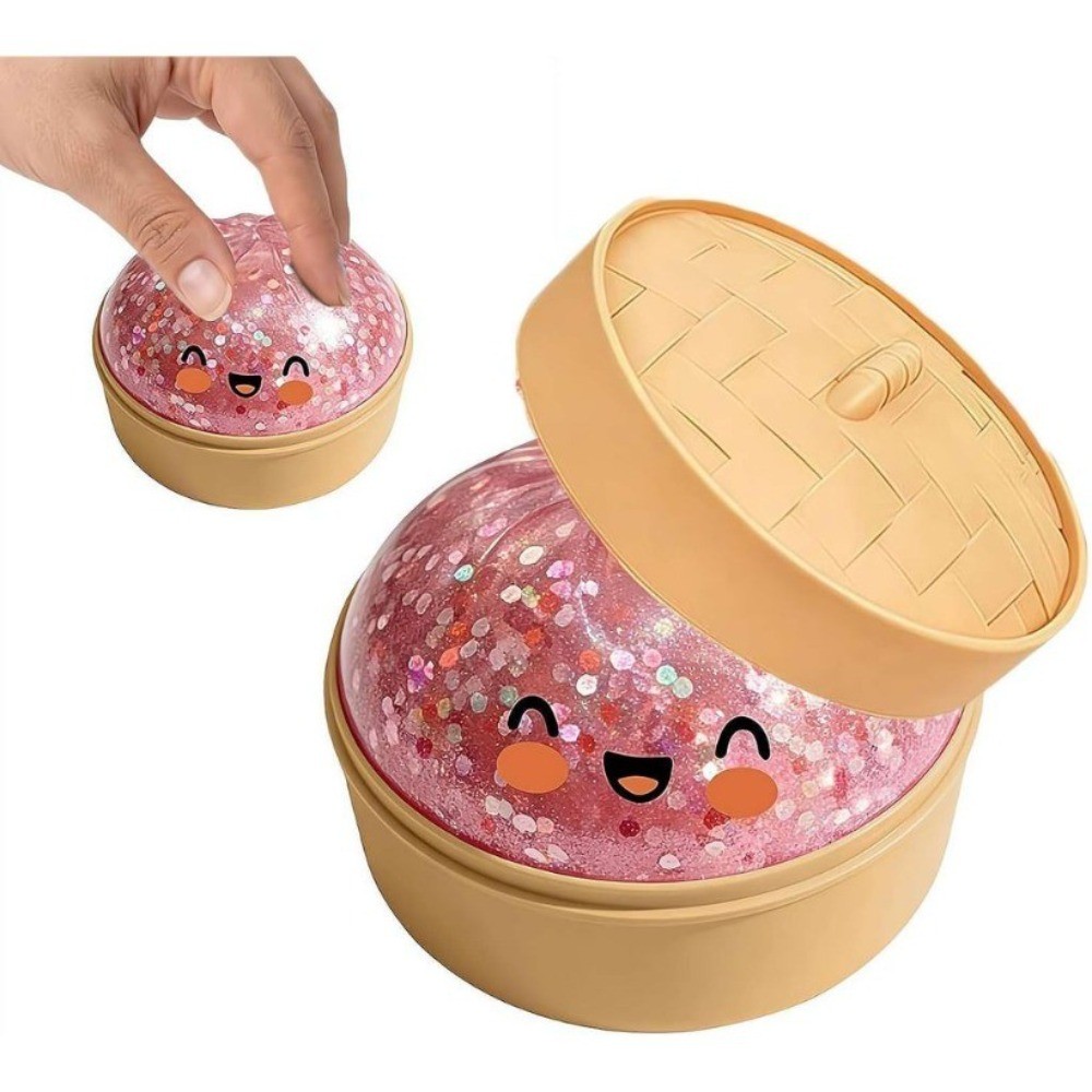 Bonito 2026 Novo Espremedor De Bolinho Gigante Rosa Com Vaporizador-Novidade Colorida Stress Ball Fidget , Brinquedo De 