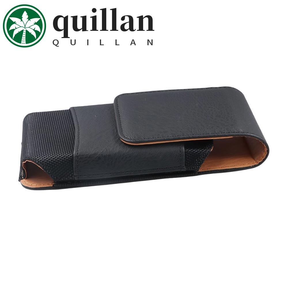 QUILLAN Bolsa De Cintura Para Celular , Capa De Couro Estilo Cinto , À Prova D'água , Órbita Flexível