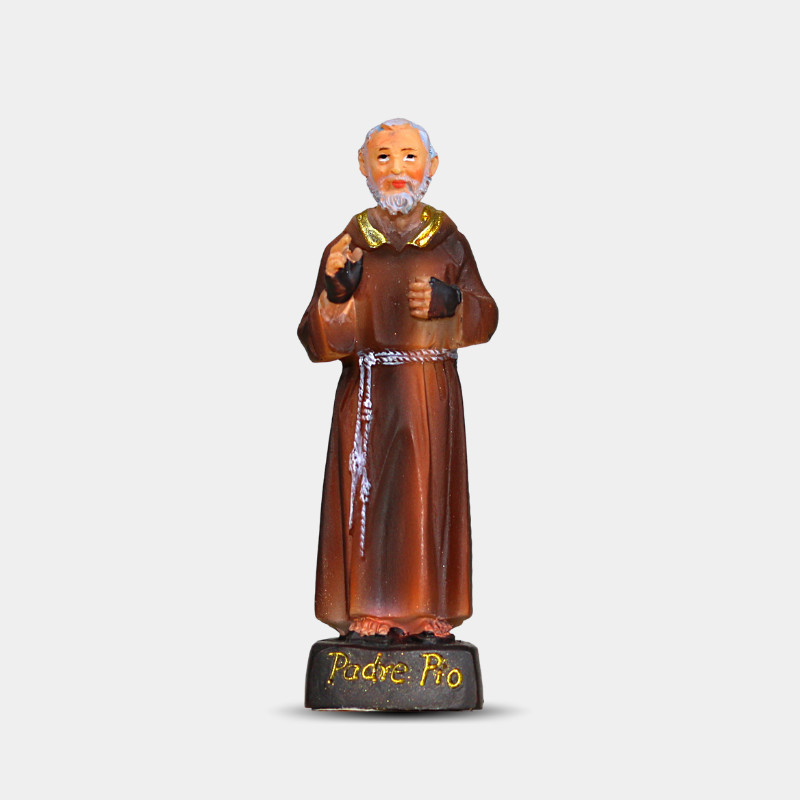 Imagem São Padre Pio 8cm / resina - R4526
