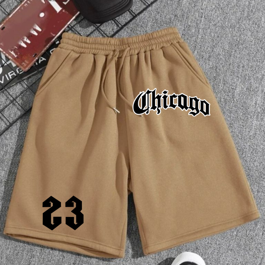Bermuda Moletom Cores Diversas Short Chicago Confortável Tecido Premium Inverno Calção