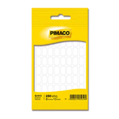 Etiqueta adesiva Q-813 retangular branca Pimaco