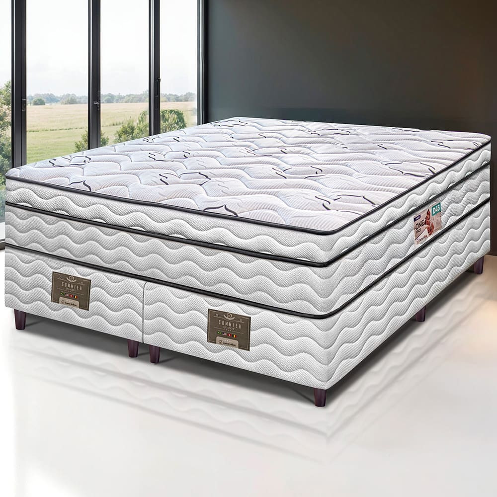 Cama Box Queen Size Bipartida Cama inBox Moderne Ortopdico com Camada Especial de Espuma D45 em Oferta na Shopee