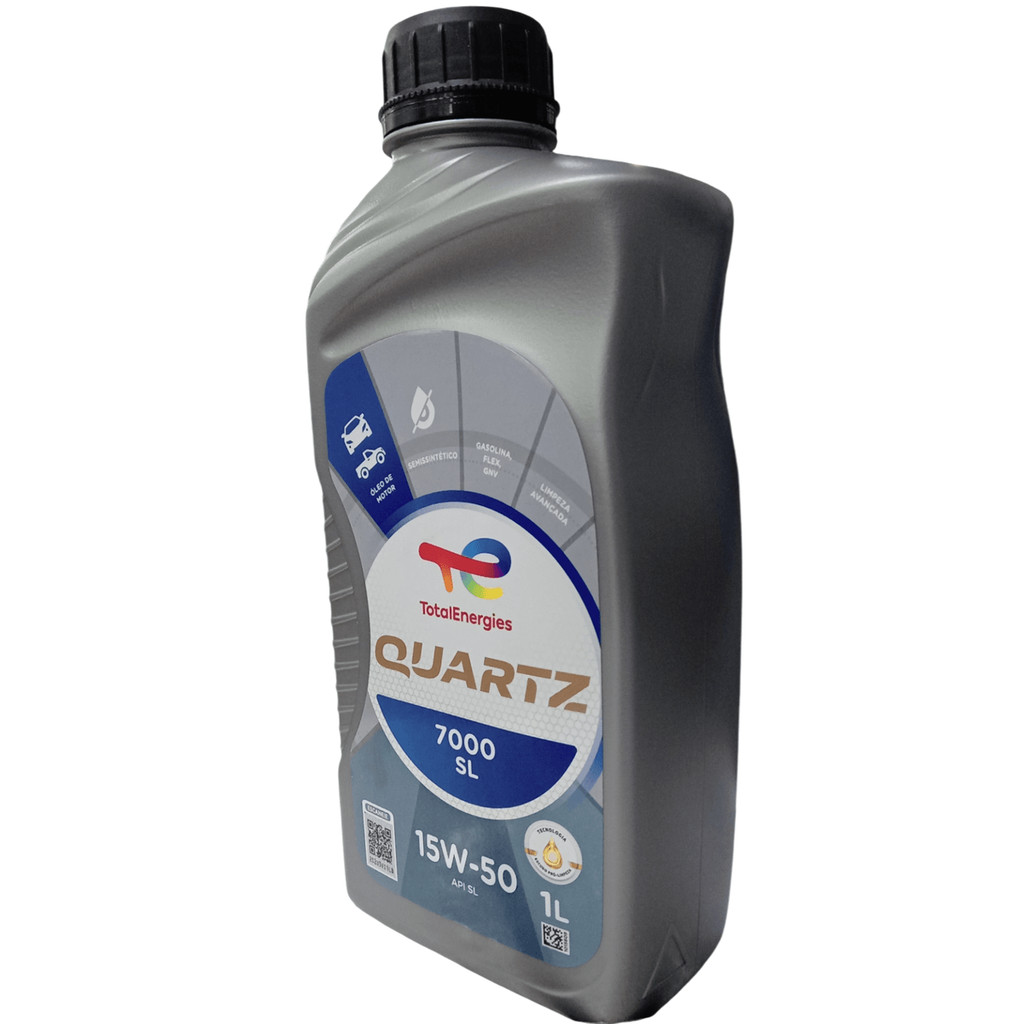 Óleo Lubrificante do Motor Total Quartz 7000 15W50 SL Semissintético 1L