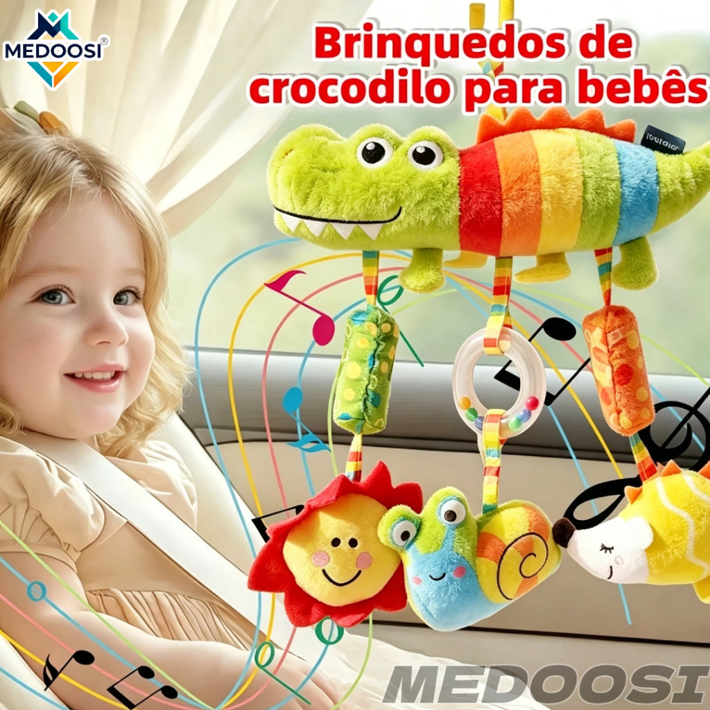 MEDOOSI Bebê Recém-Nascido Coruja 0-3 Anos Móvel Para Carrinho , Berço E Mordedor , Brinquedo Chocalho Infantil Montesso
