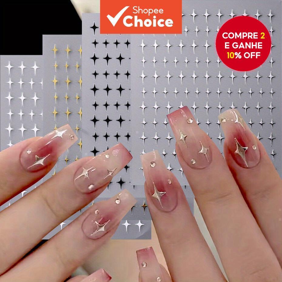 Adesivo de Unha Preto e Branco: Onde Comprar | BuscaProdutos