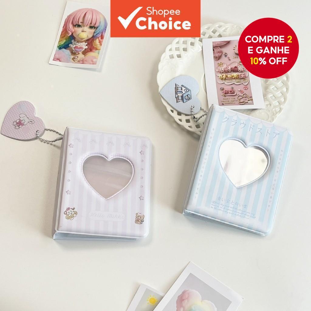 Álbum De Fotos Mikoo Matte Heart Hollow Photo Album 36Pockets Coleção De Cartões De Ídolos Coreanos Para PC