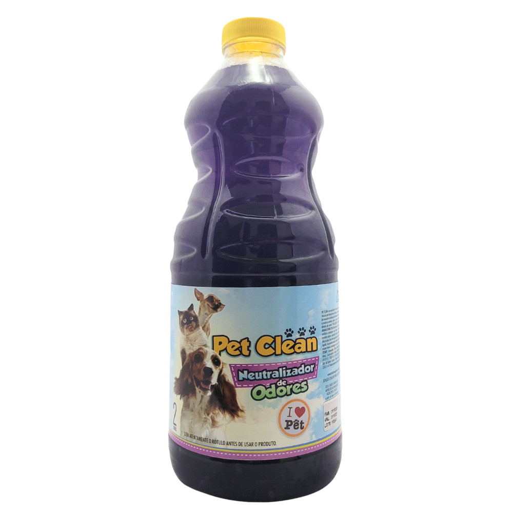 Eliminador De Odores De Animais Pet Clean 2 Litros - Desmarcador de Território Cães e Gatos