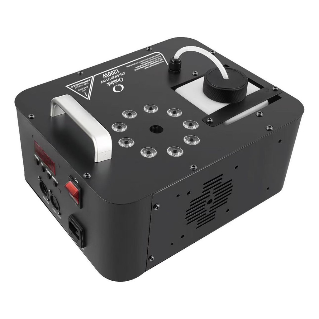 Máquina De Fumaça 1200w 9 Led Rgb Dmx Canhao Fluido 110v