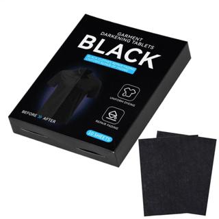 Corante De Tecido Preto 10 Folhas Restaurador Sem Sangramento Para De Lavanderia Absorventes De Cor Escola Em Casa em Oferta na Shopee