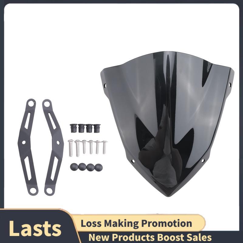 Defletor De Para-Brisa De Motocicleta Com Suporte MT03 MT 03 MT25 25 2020 2021 Preto