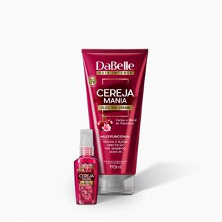Dupla Óleo Capilar 45ml  e Óleo em Creme 190ml Cereja Mania- Dabelle Hair em Oferta na Shopee