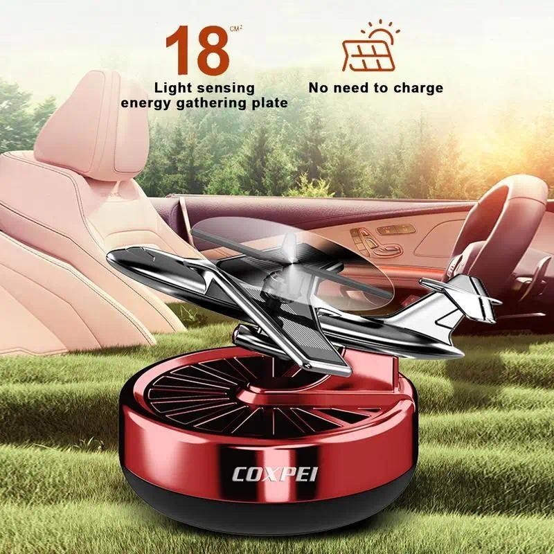 Ambientador De Carro Giratório Movido A Energia Solar , Suprimentos De Fragrância Decorativa , Acessórios Interiores , D