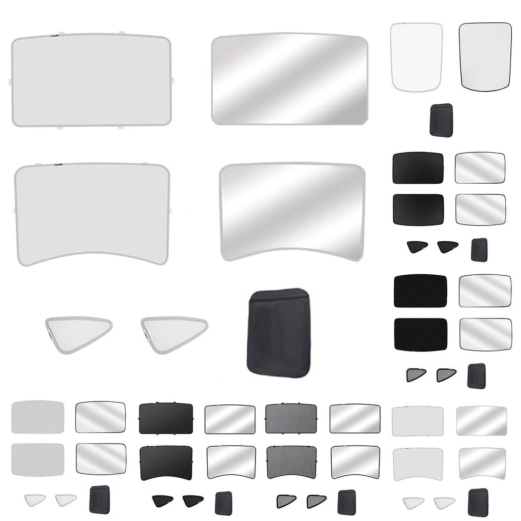 Para Tesla Modelo 3/Y Pára-Sol Do Carro Auto Telhado Clarabóia Sombreamento Cego Brisa Protetor Solar Cobre Interior Peç