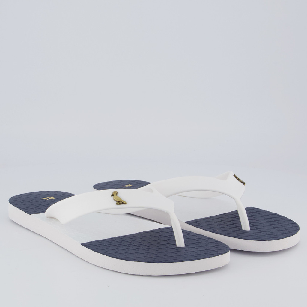 Chinelo Reserva Listras On The Go Branco — imagem 2 de 2