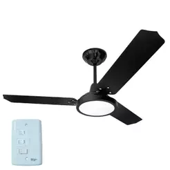 Ventilador De Teto Led Lorensid Preto 127v