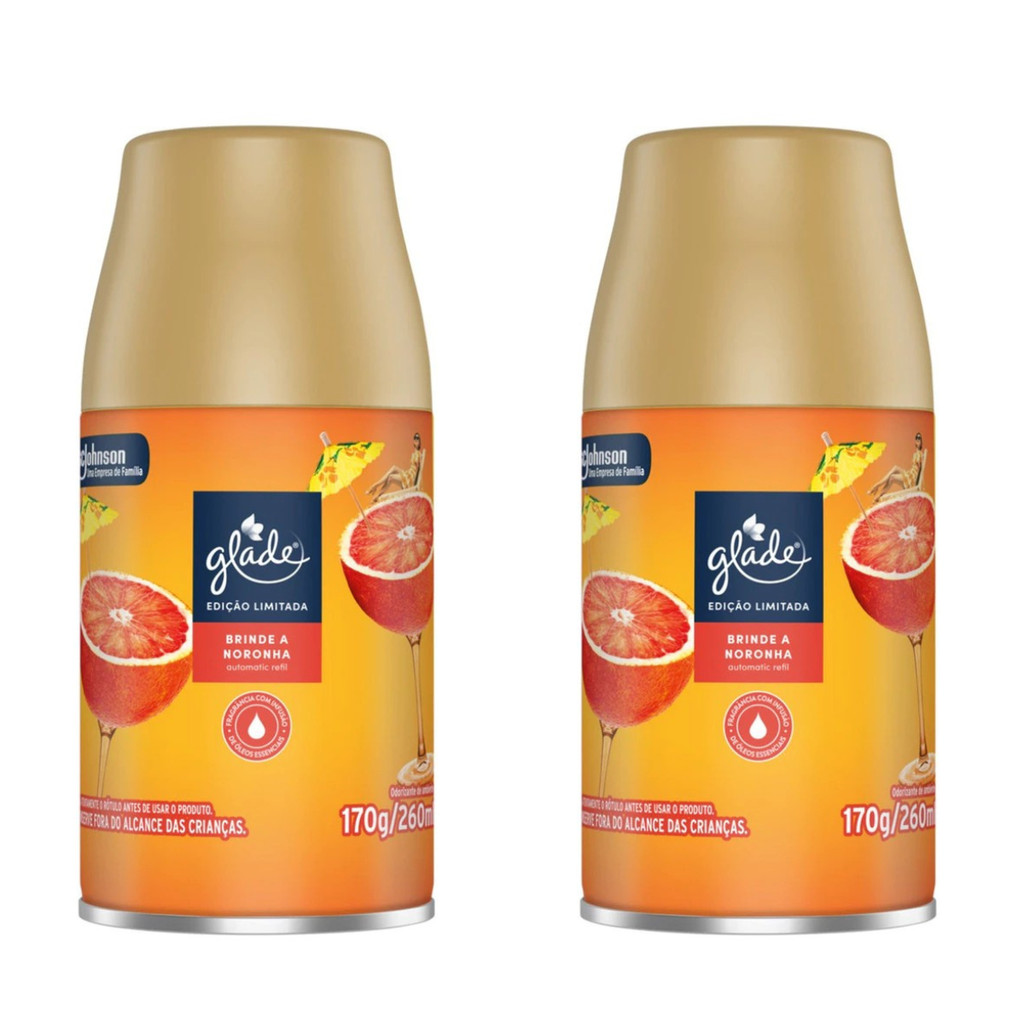 Kit 2 Odorizador Glade Noronha Frasco 260 ml Refil em Oferta na Shopee