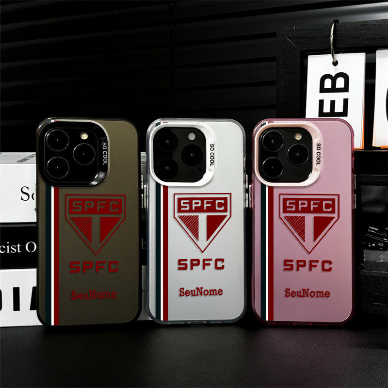 Capinha de celular personalizada São Paulo futebol para Samsung Galaxy A55 A54 A52 A03 A07 A05 A05S A04 A15 A14 A35 Capa