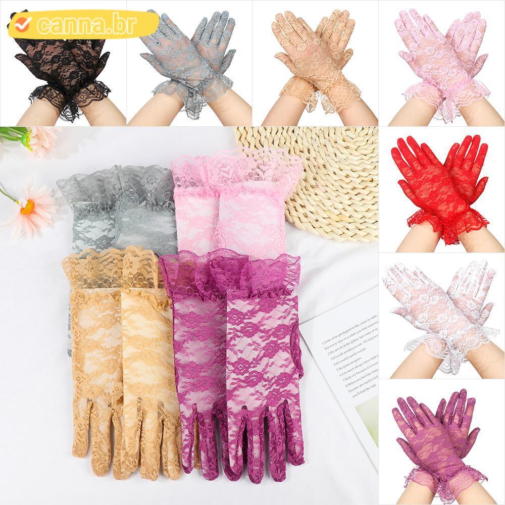 CANNA Luvas De Renda Verão Moda Festa De Casamento Elegantes