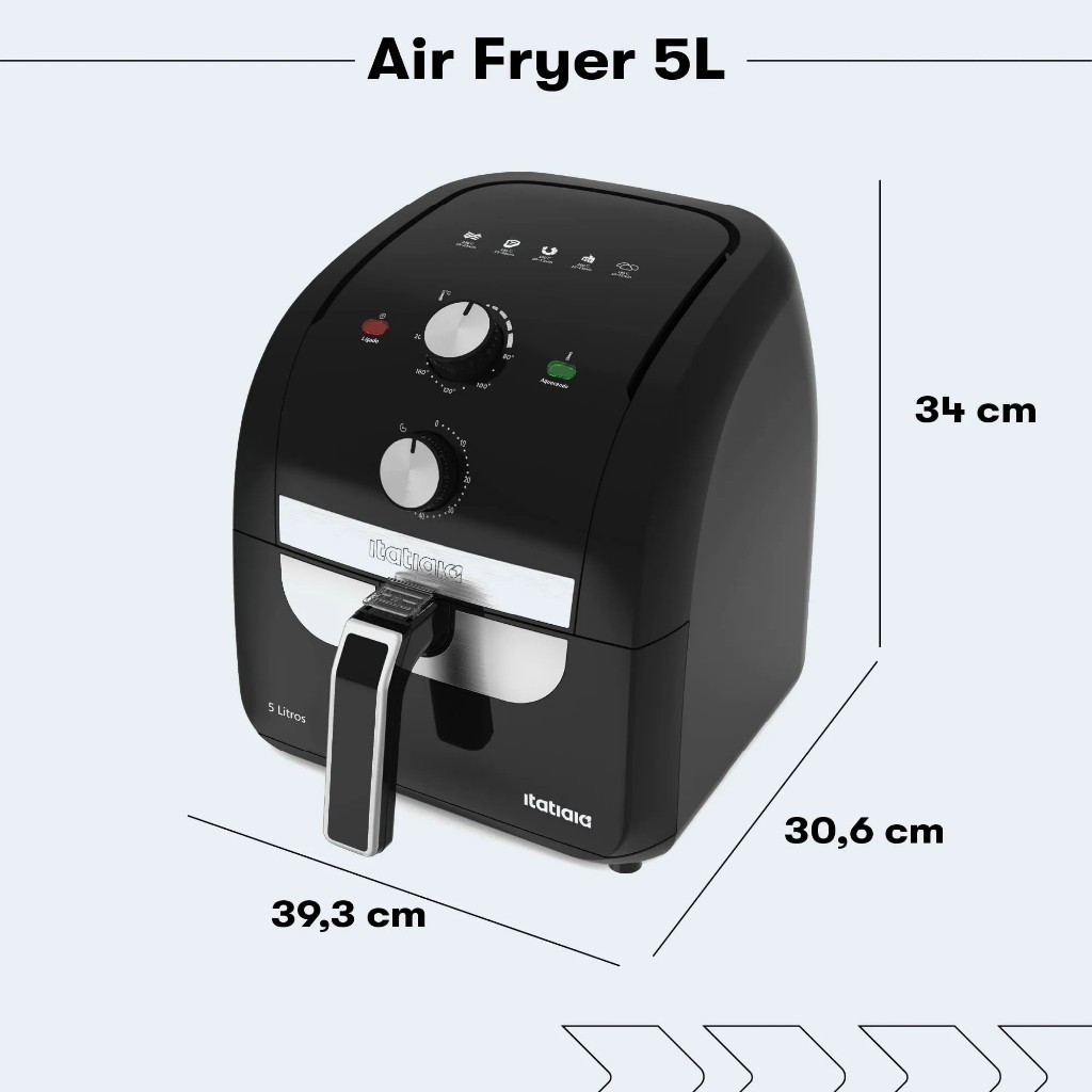👩‍🍳 Air Fryer Itatiaia 5L – Ideal para Refeições em Família!