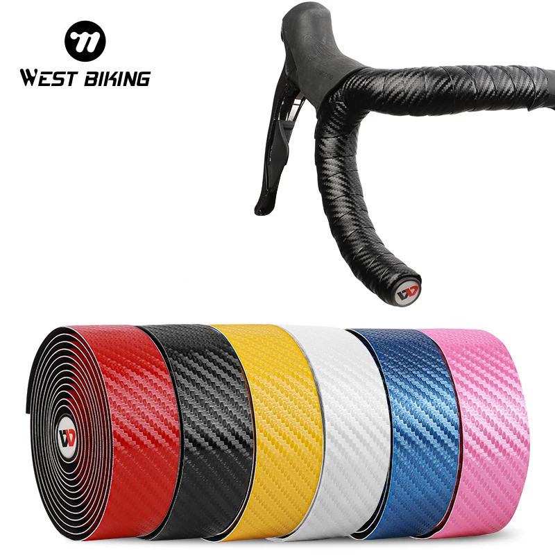 WEST BIKING Fita para Guidão de Bicicleta EVA PU Fita para Guidão de Bicicleta de Estrada Antiderrapante Absorção de Cho