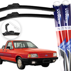 Jogo Palhetas Limpador Parabrisa Ford Pampa 1982 Á 1997 Gancho Universal