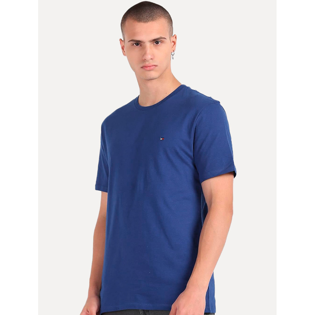 Camiseta Tommy Hilfiger Original Masculina Essential Cotton Azul Royal
