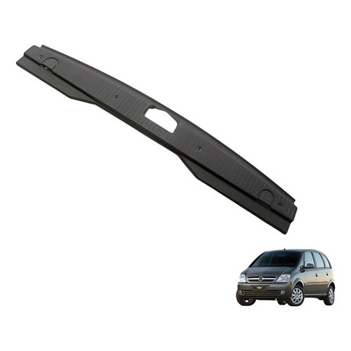 Moldura Interna Soleira Porta Mala Meriva 2003 2006 2010 Cinza-escuro