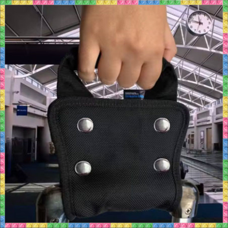 1pc Alça De Bagagem Destacável Material De Náilon Preto Viagem E Negócios Carregando Capa Protetora < GQ11 >