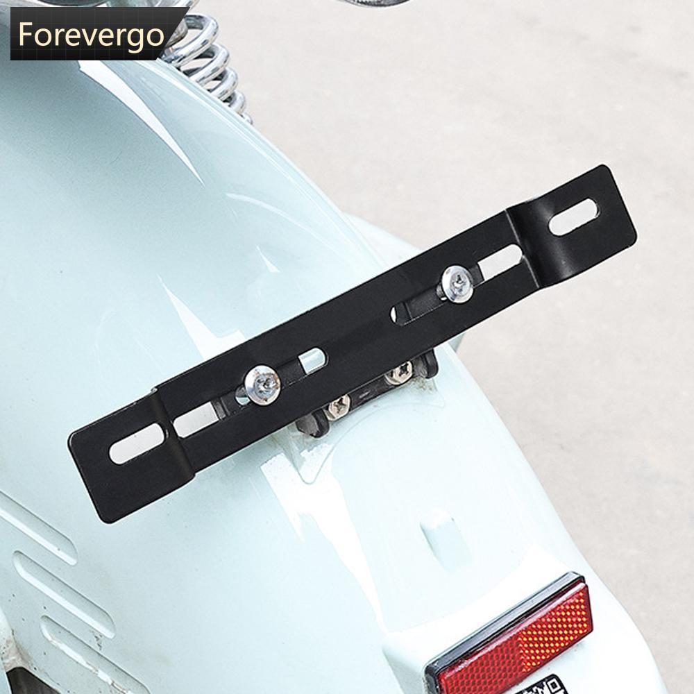FOREVERGO Suporte Da Placa De Licença Traseira Motocicleta Scooter Elétrico Modificação Titular Tira Longa Quadro Para E