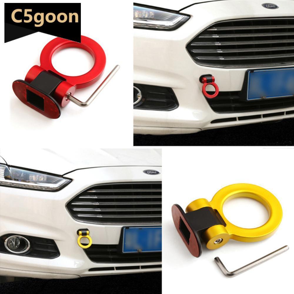 C5GOON 1Pc Universal ABS Pára-Choques Adesivo De Carro Adornar Simulação Tralier Gancho De Reboque Kit Cinta Do/Cordas/B