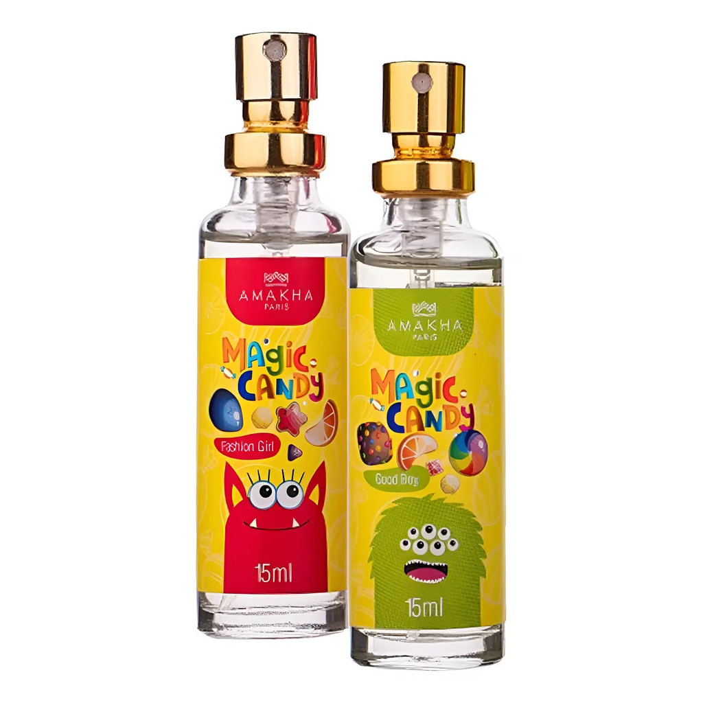 Kit Perfumes Infantis Magic Candy Good Boy E Magic Candy Fashion Girl 15ml