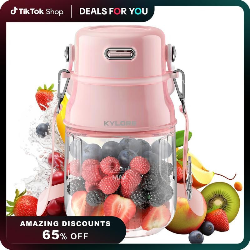 KYLORE-270z/800ml Liquidificador Portátil, Copo Liquidificador Recarregável por USB com 10 Lâminas para Sucos e Dietas L