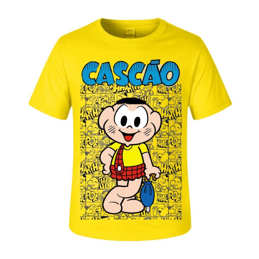 Camiseta Infantil Personagens Quadrinhos Desenho Animado Algodão 100% Confortável Moda Kids