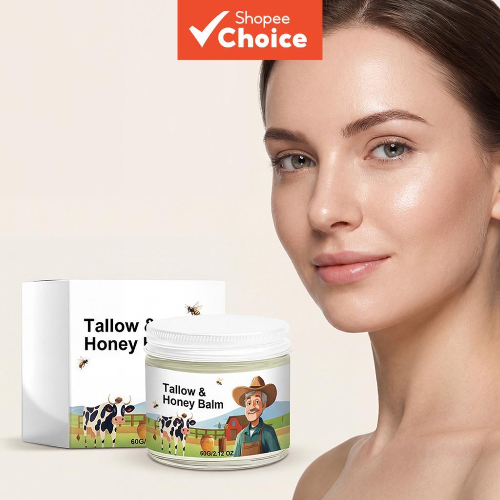 Creme Facial Nutritivo Tallow & Honey Para Hidratação Profunda , Bloqueio E Reparo De Umidade , Cuidados Com A Pele Tudo